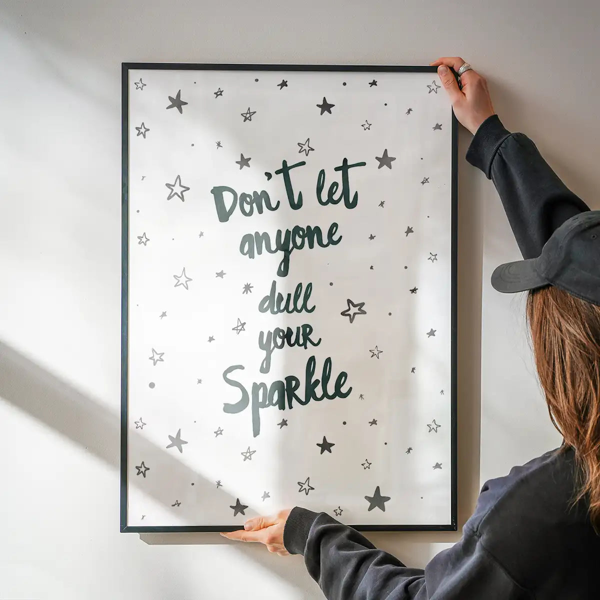 Sparkle Typography Quote Print