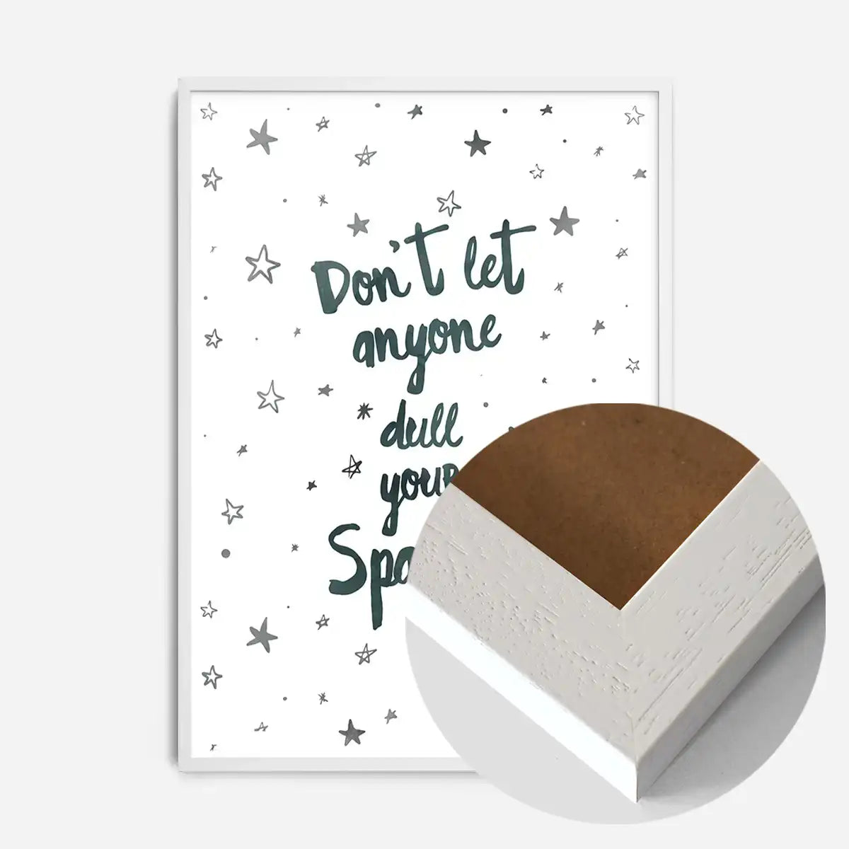 Sparkle Typography Quote Print