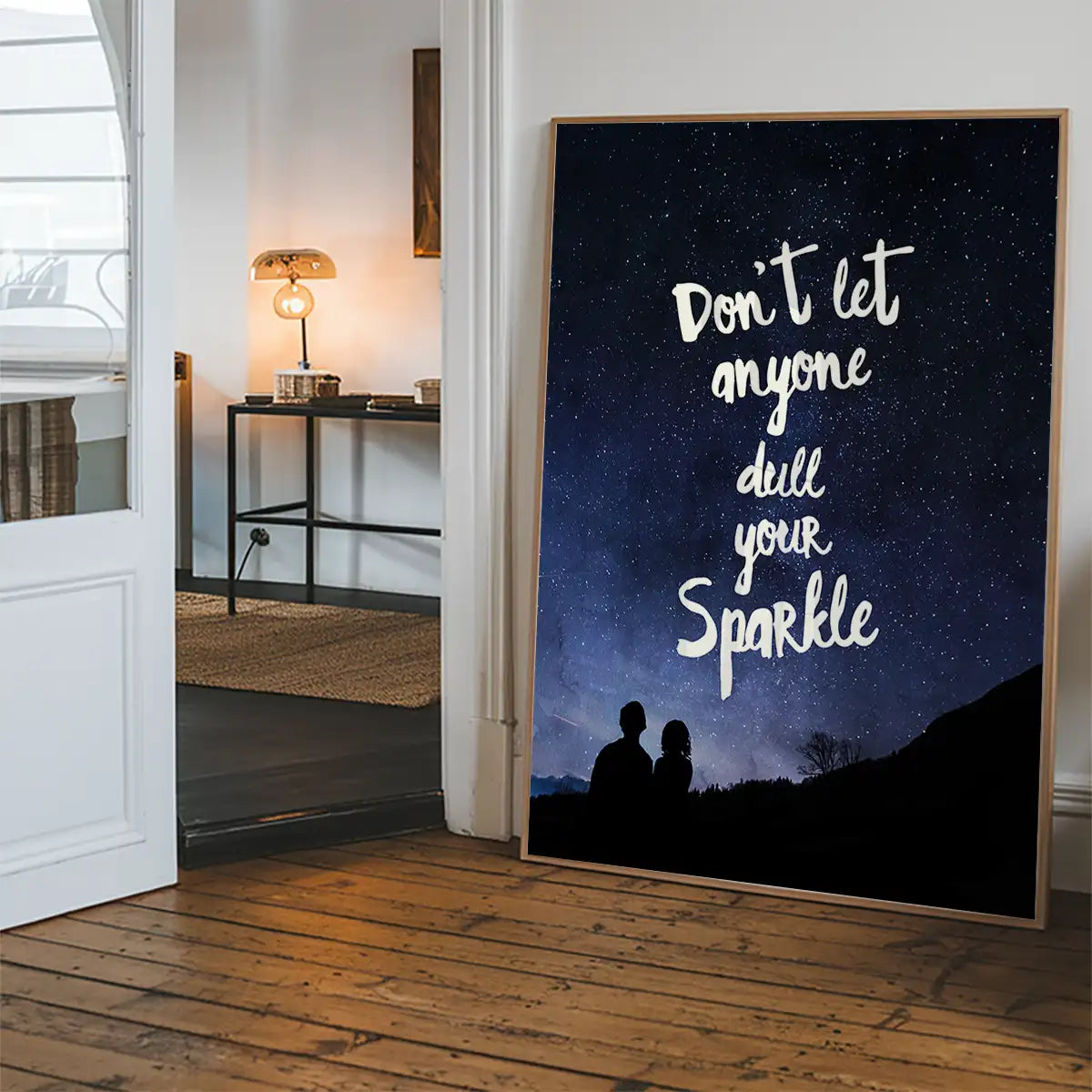 Sparkle Typography Sky Quote Print