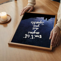 Sparkle Typography Sky Quote Print