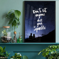 Sparkle Typography Sky Quote Print