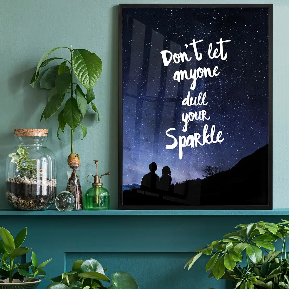 Sparkle Typography Sky Quote Print