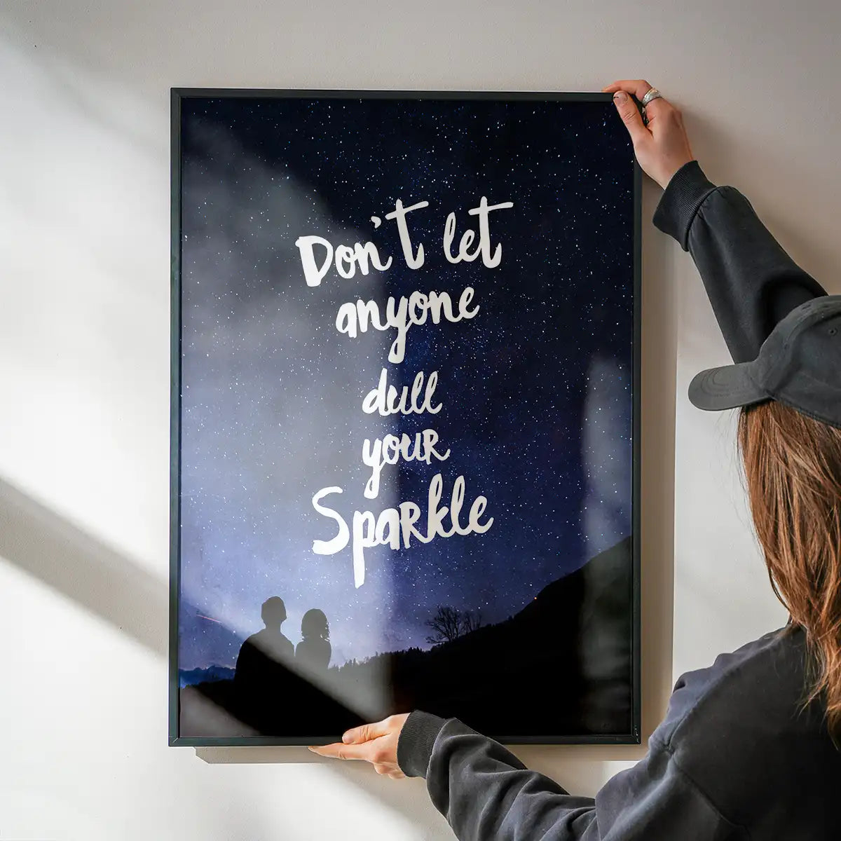 Sparkle Typography Sky Quote Print