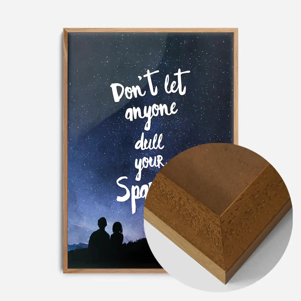 Sparkle Typography Sky Quote Print