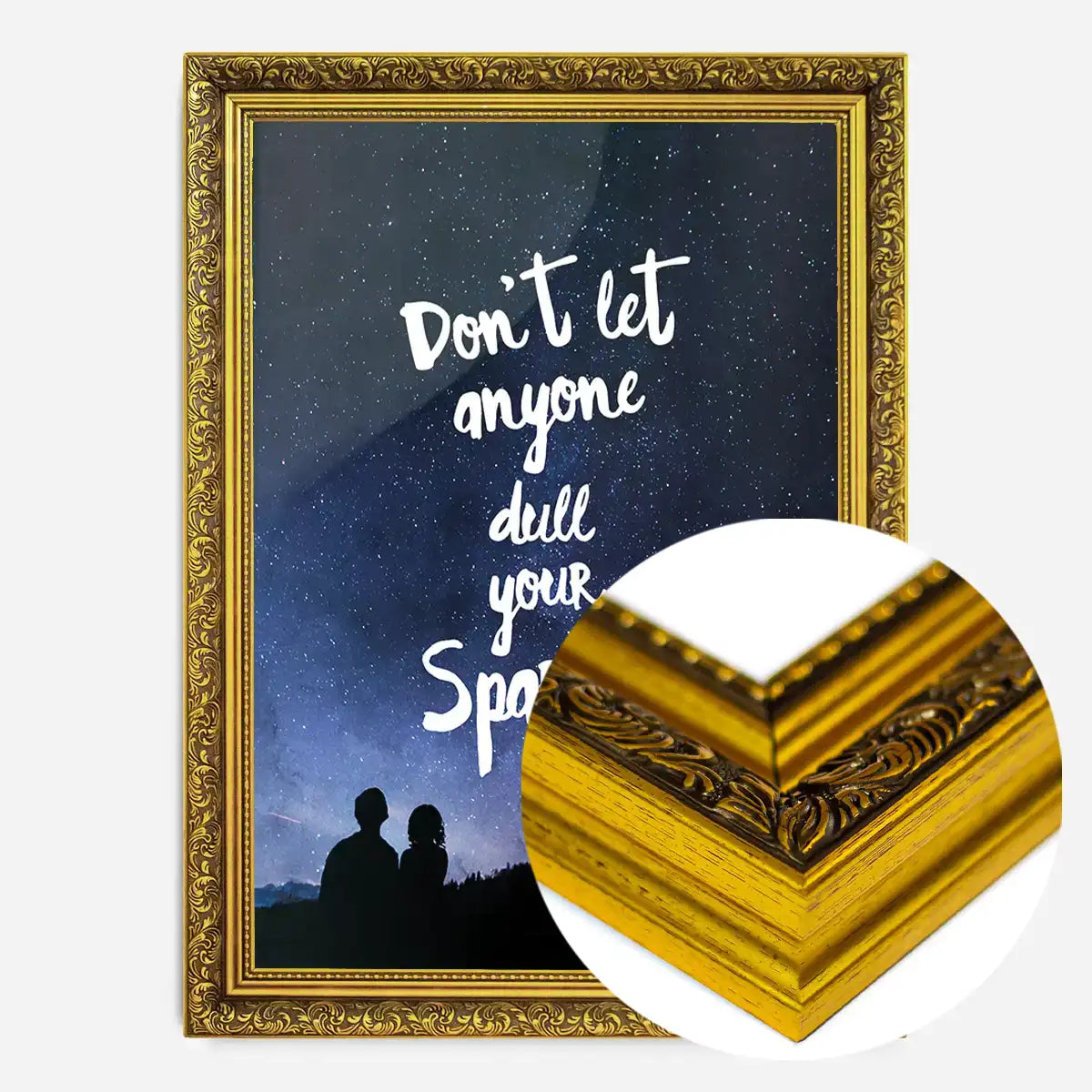 Sparkle Typography Sky Quote Print