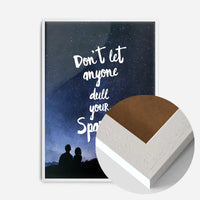 Sparkle Typography Sky Quote Print