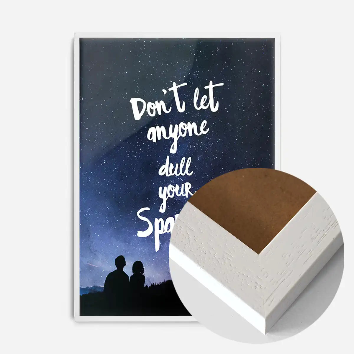 Sparkle Typography Sky Quote Print