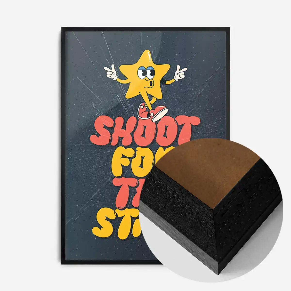 Shoot For The Stars Kids Quote Print