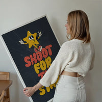 Shoot For The Stars Kids Quote Print