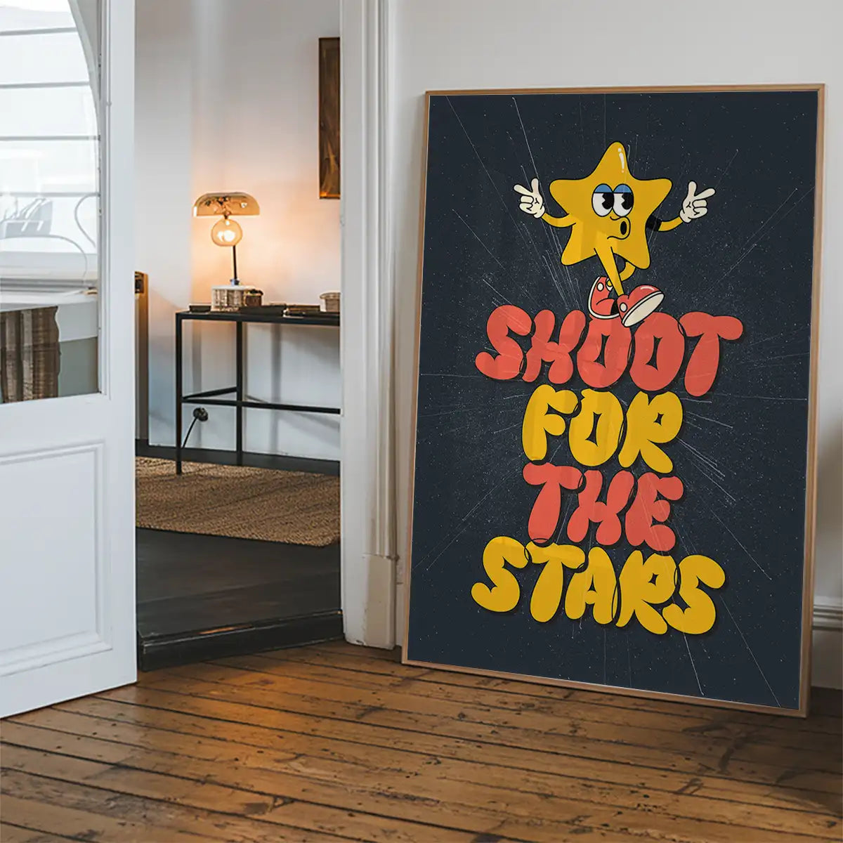 Shoot For The Stars Kids Quote Print