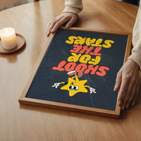 Shoot For The Stars Kids Quote Print
