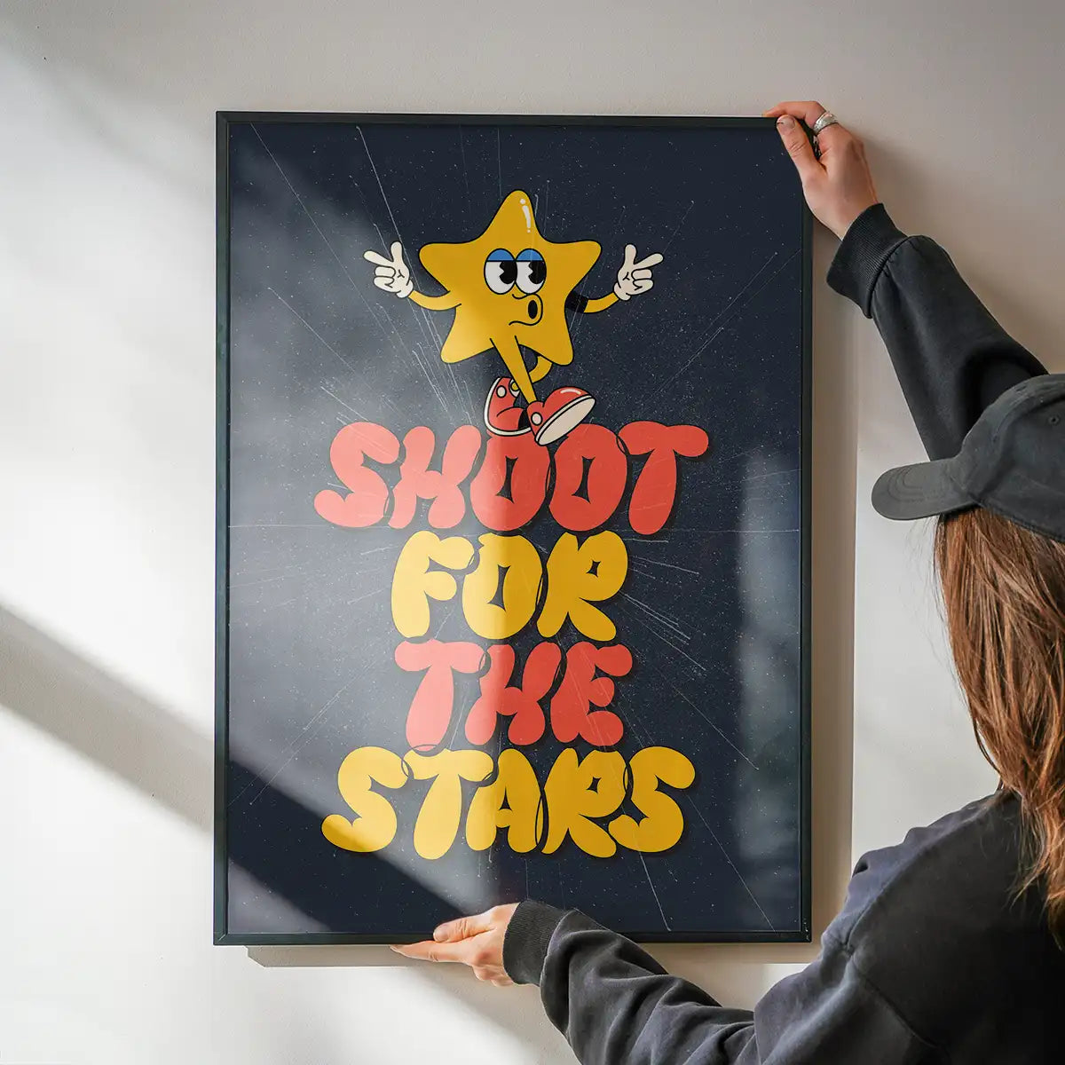 Shoot For The Stars Kids Quote Print