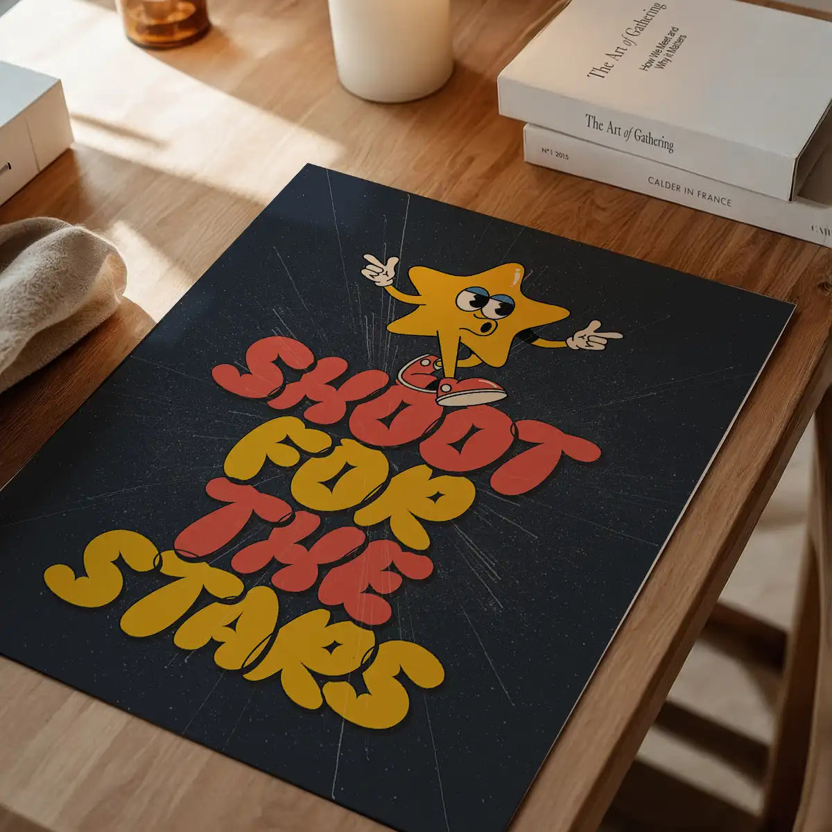 Shoot For The Stars Kids Quote Print