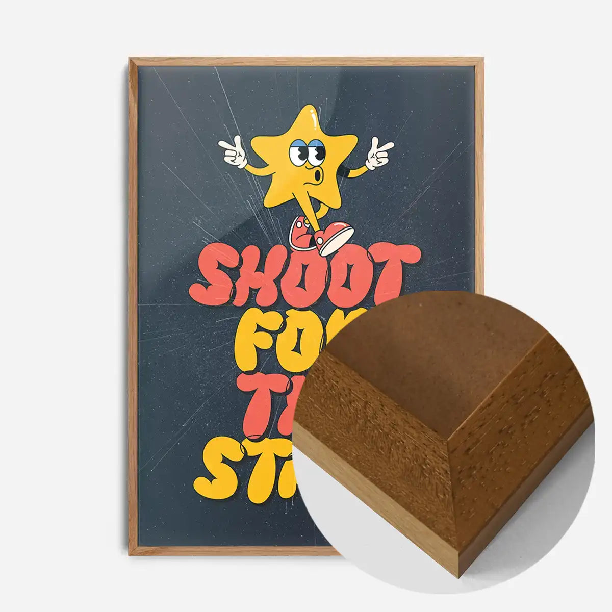 Shoot For The Stars Kids Quote Print