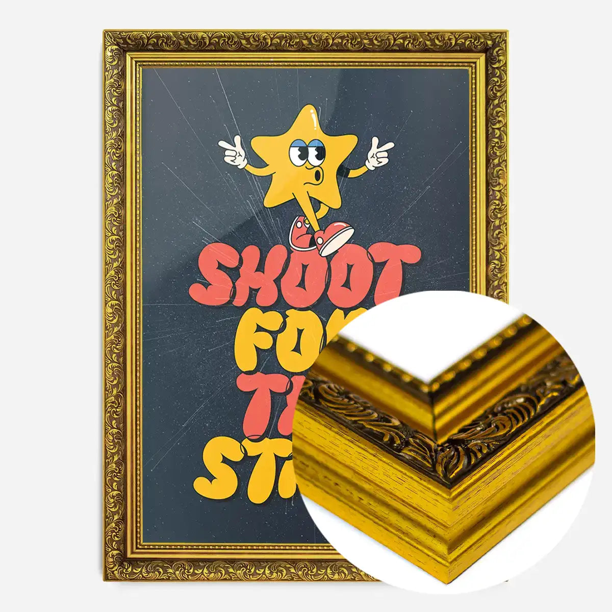 Shoot For The Stars Kids Quote Print