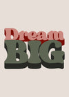 Dream Big Quote Print
