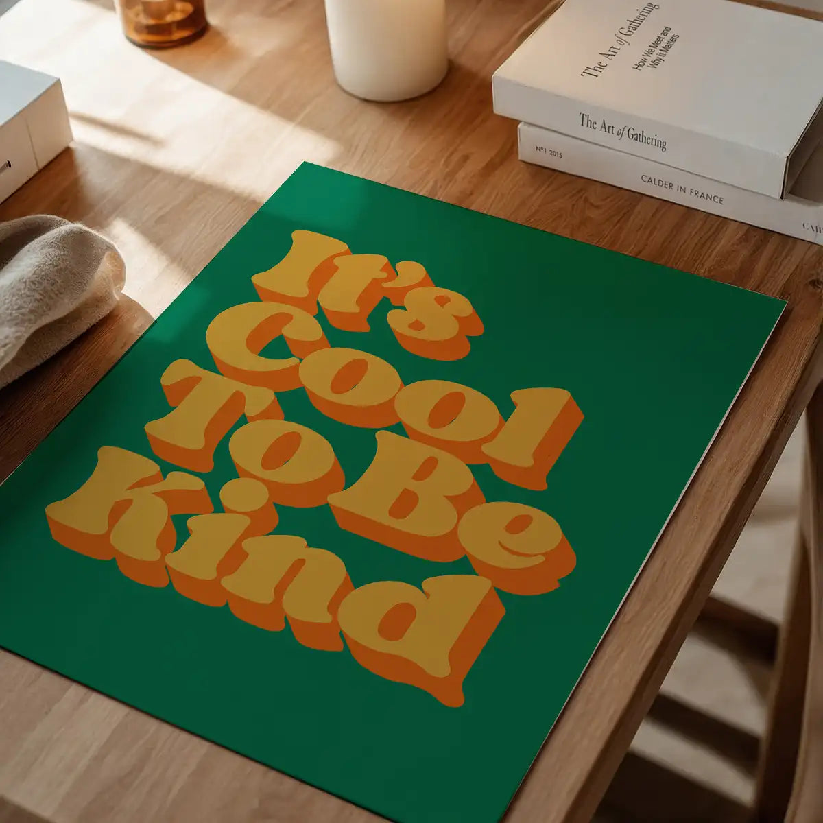 Cool To Be Kind Kids Quote Print
