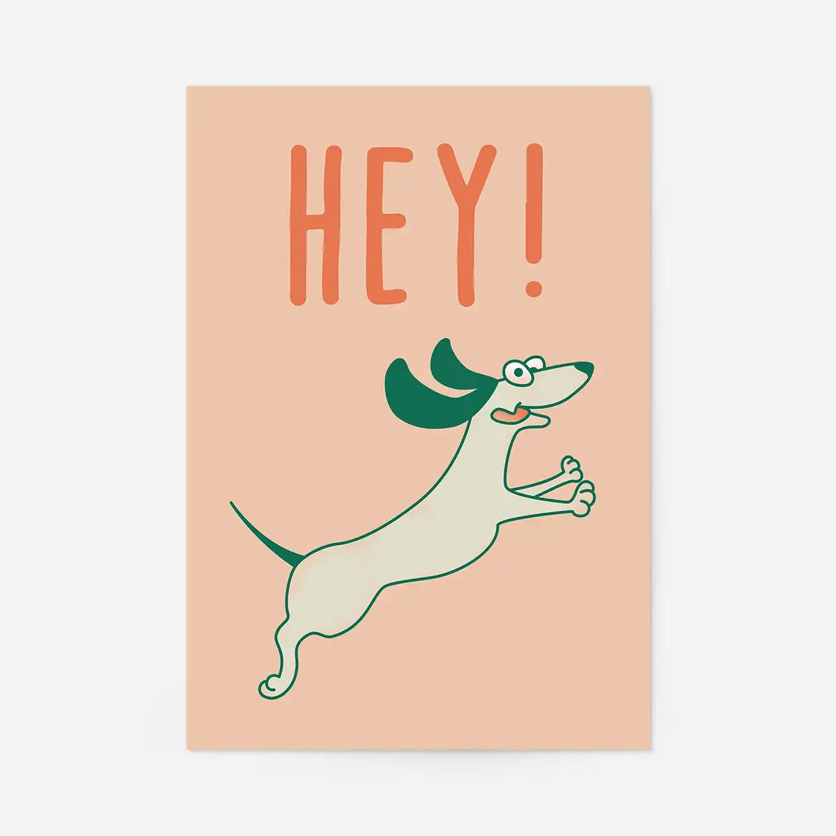 Hey Dog Funny Kids Print