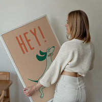Hey Dog Funny Kids Print