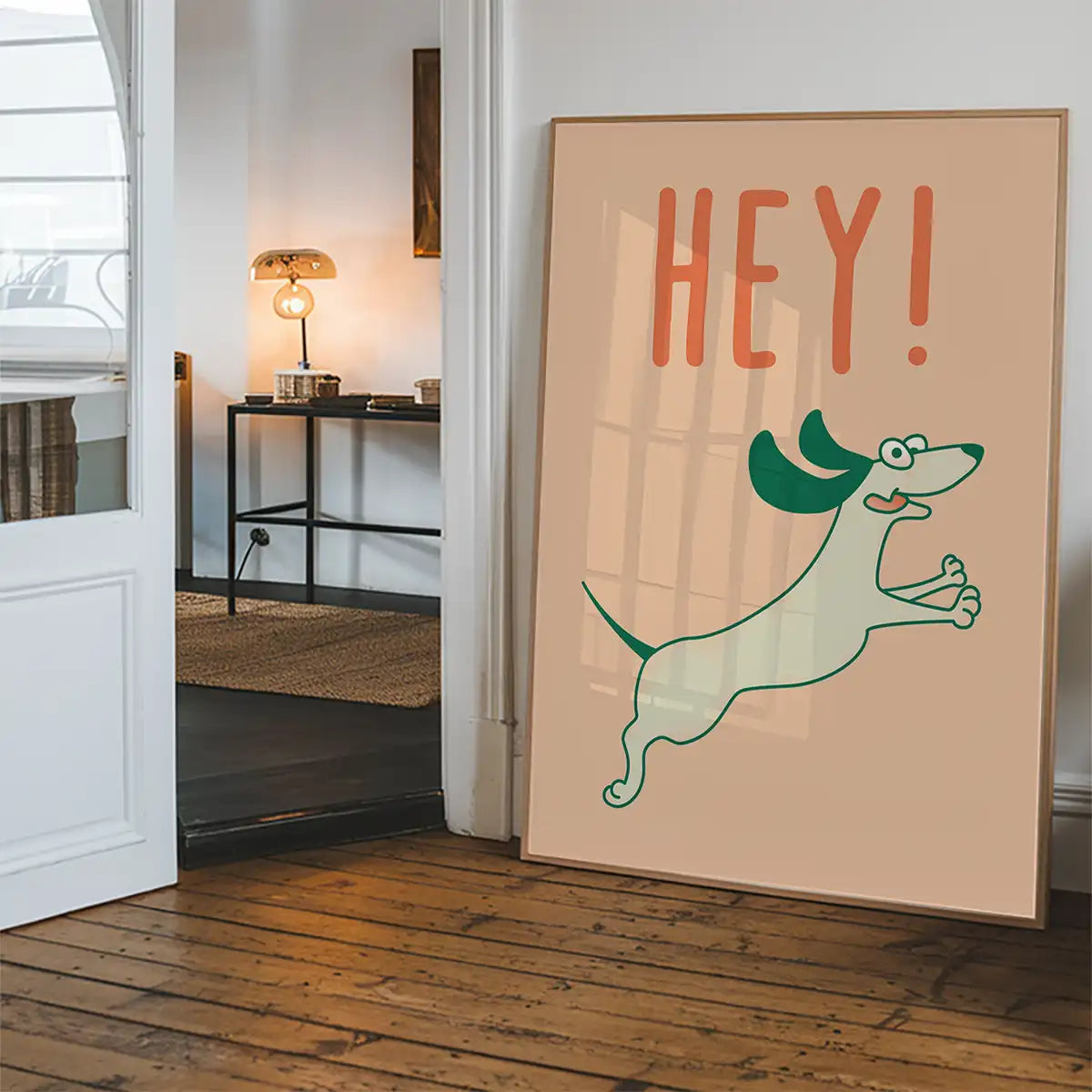 Hey Dog Funny Kids Print