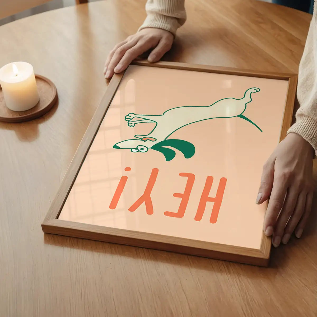 Hey Dog Funny Kids Print