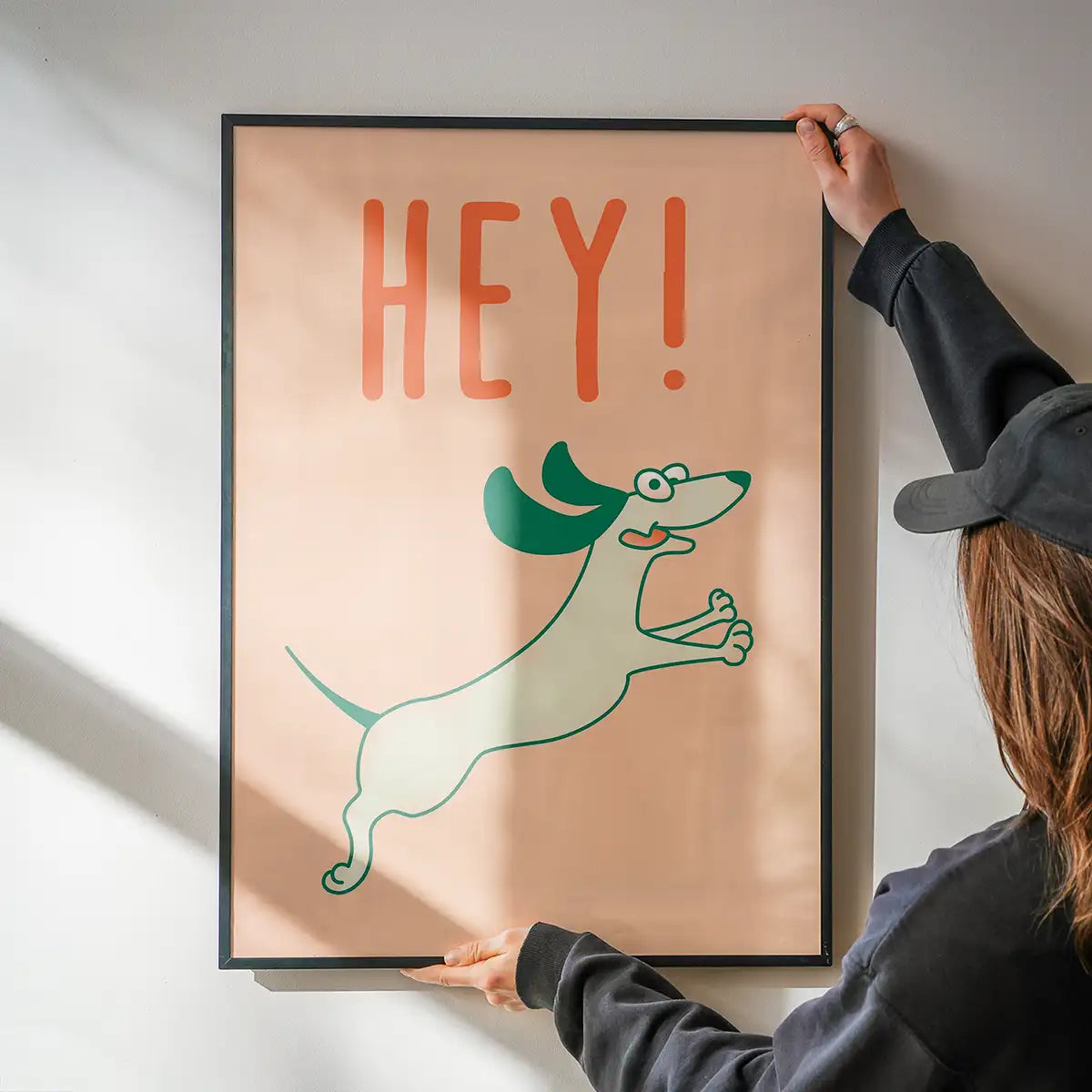 Hey Dog Funny Kids Print