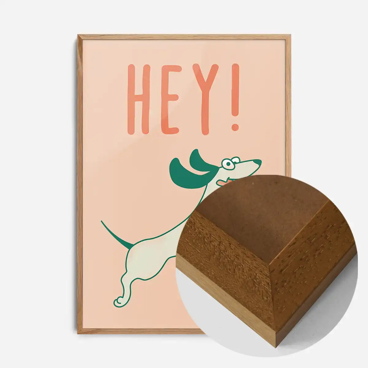 Hey Dog Funny Kids Print