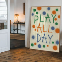 Play All Day Kids Spraypaint Print