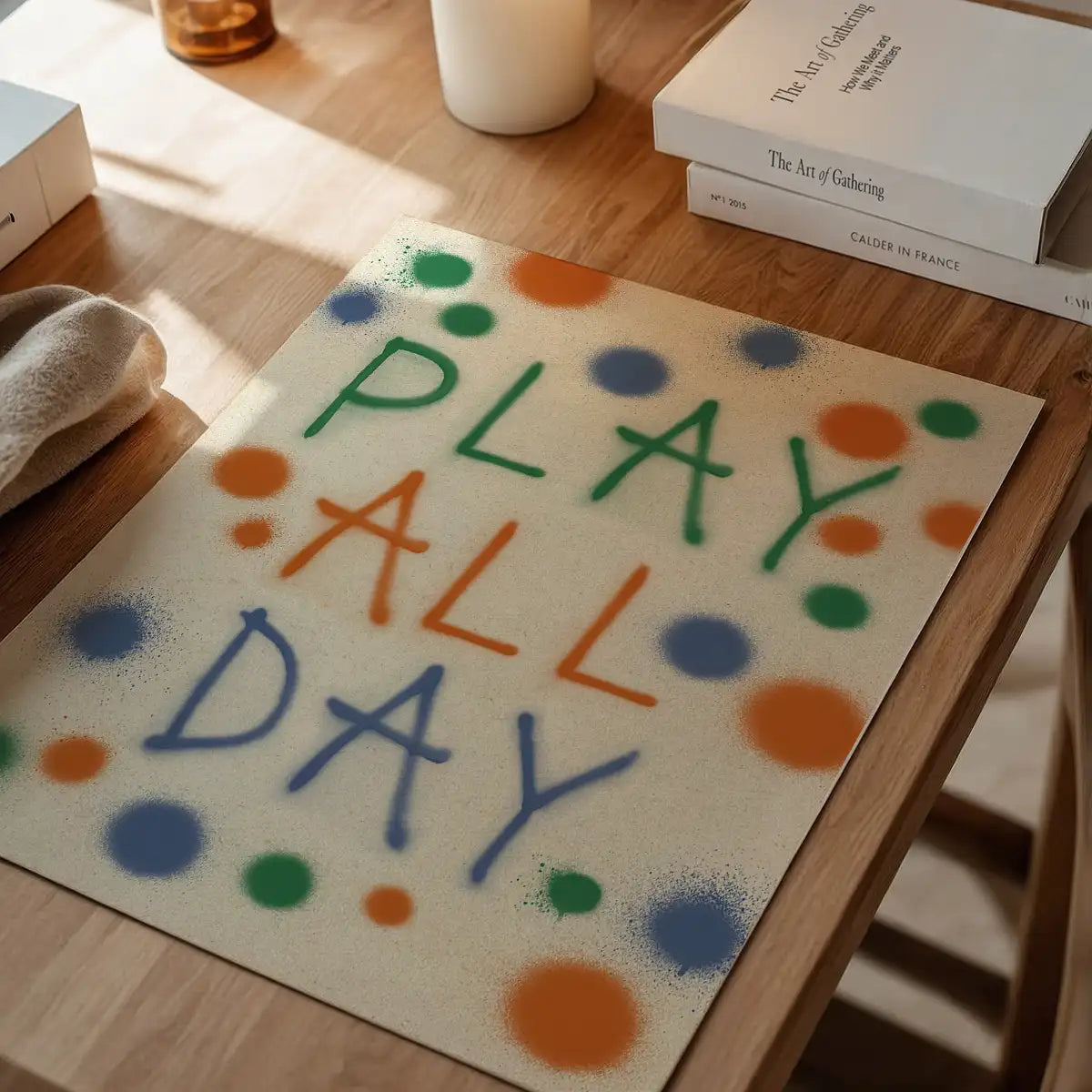 Play All Day Kids Spraypaint Print