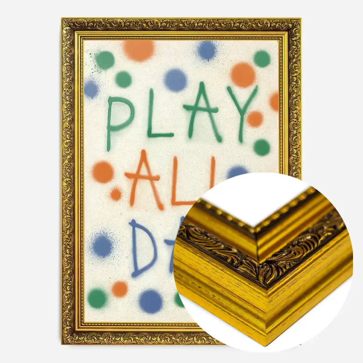 Play All Day Kids Spraypaint Print