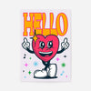 Hello Heart Cartoon Kids Print