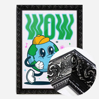 Wow Earth Cartoon Kids Print