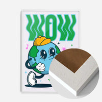 Wow Earth Cartoon Kids Print