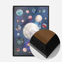 Space Watercolour Style Kids Print
