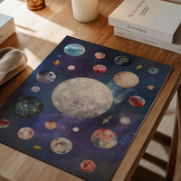 Space Watercolour Style Kids Print