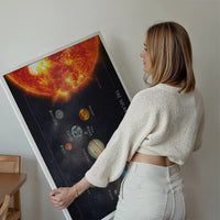 Solar System Space Diagram Print