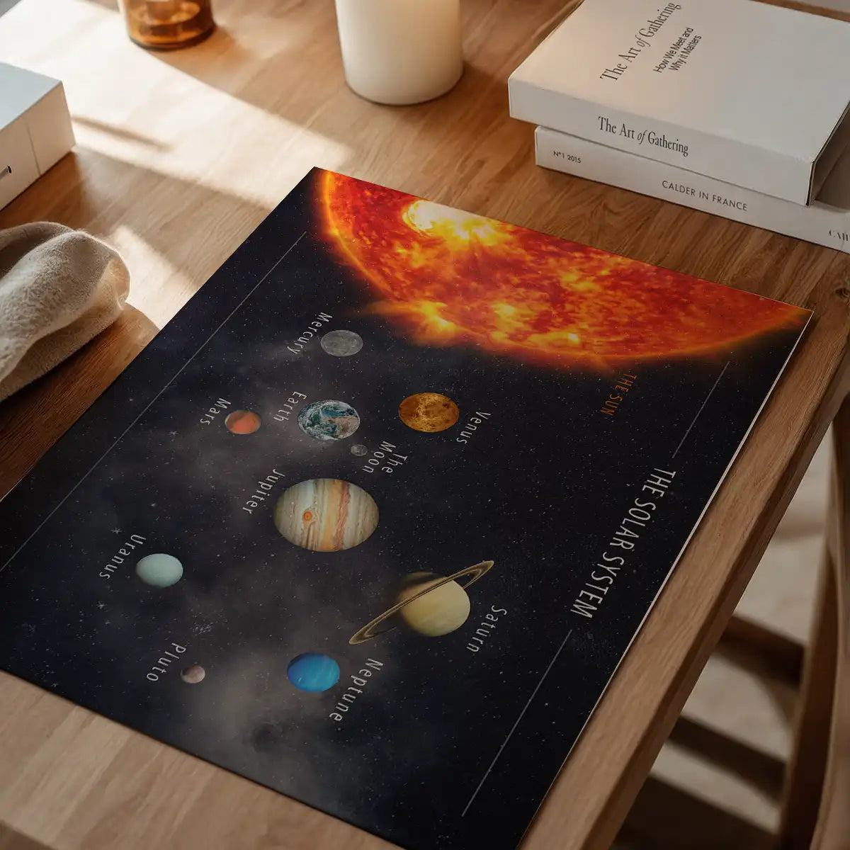 Solar System Space Diagram Print