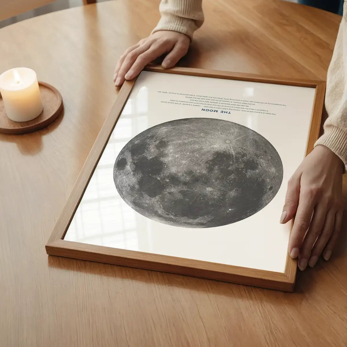 The Moon Educational Kids Planet Poster