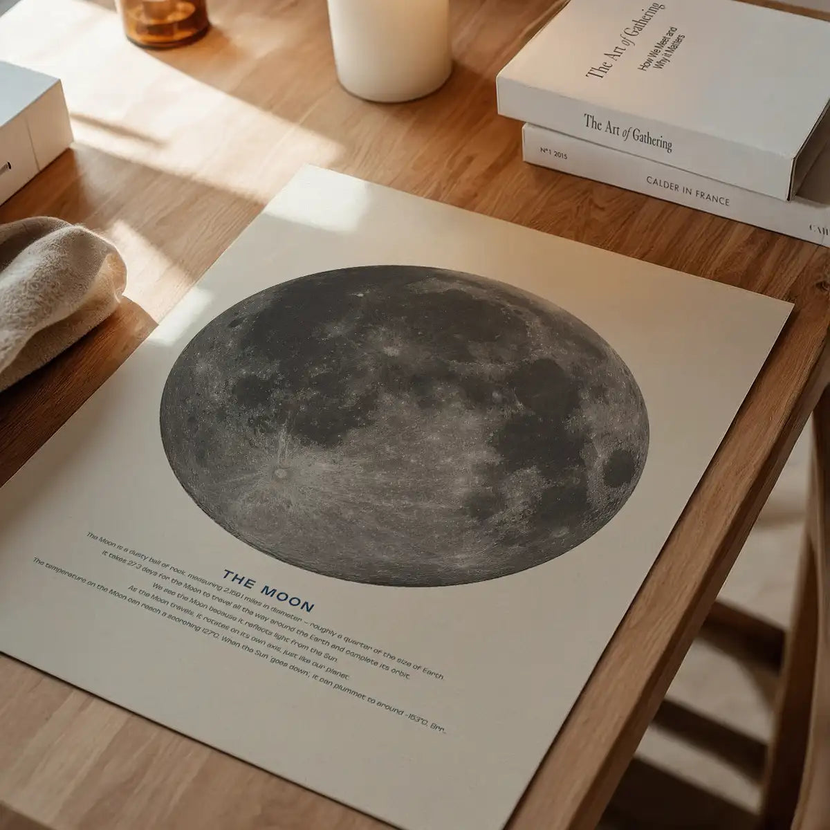The Moon Educational Kids Planet Poster