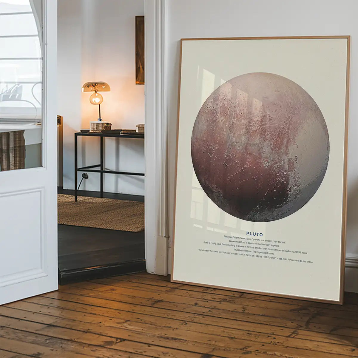 Pluto Educational Kids Planet Poster