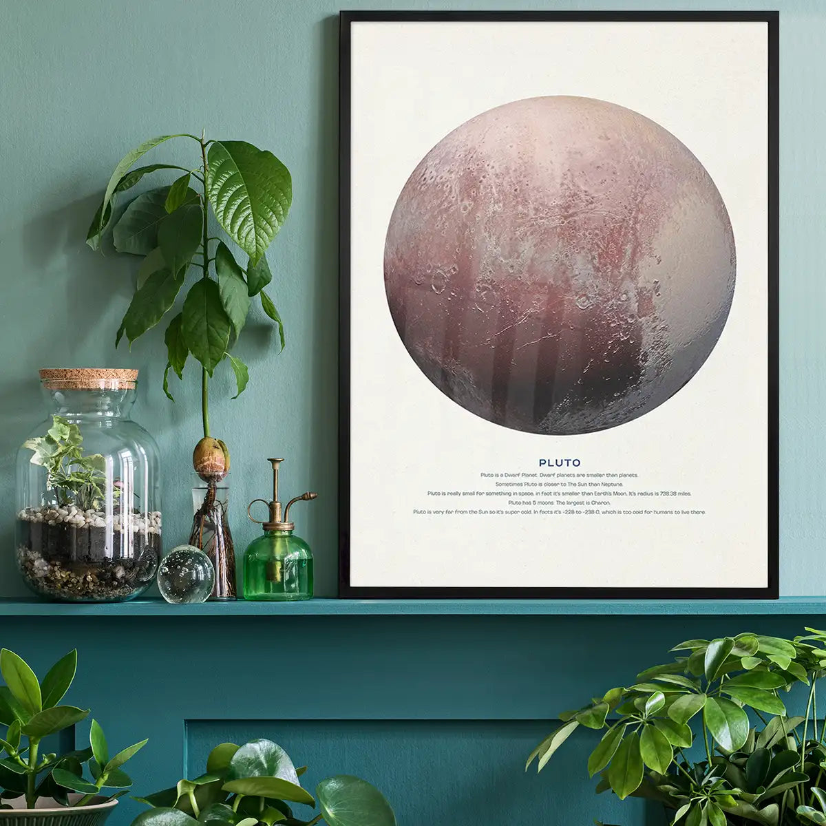 Pluto Educational Kids Planet Poster