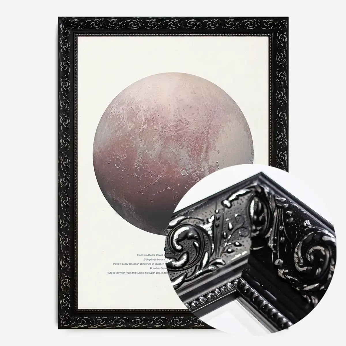 Pluto Educational Kids Planet Poster