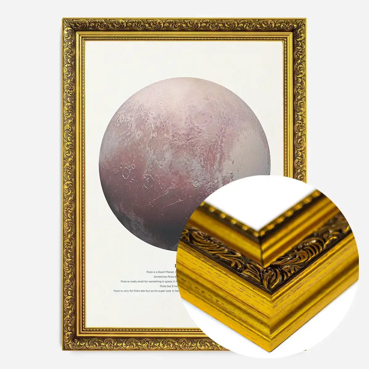 Pluto Educational Kids Planet Poster