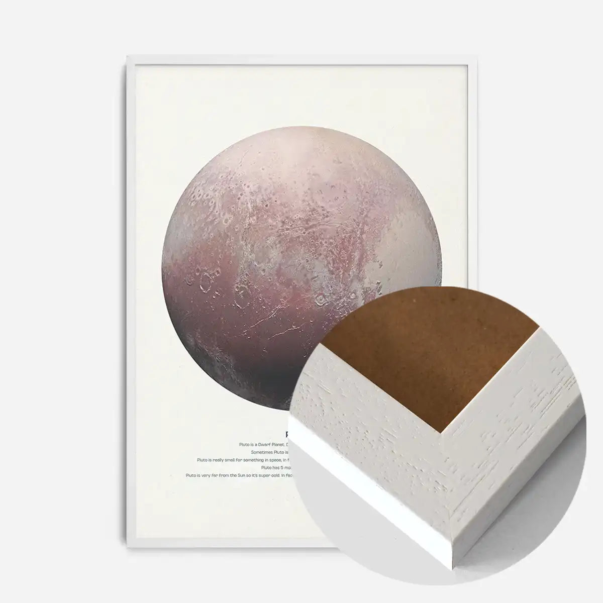 Pluto Educational Kids Planet Poster