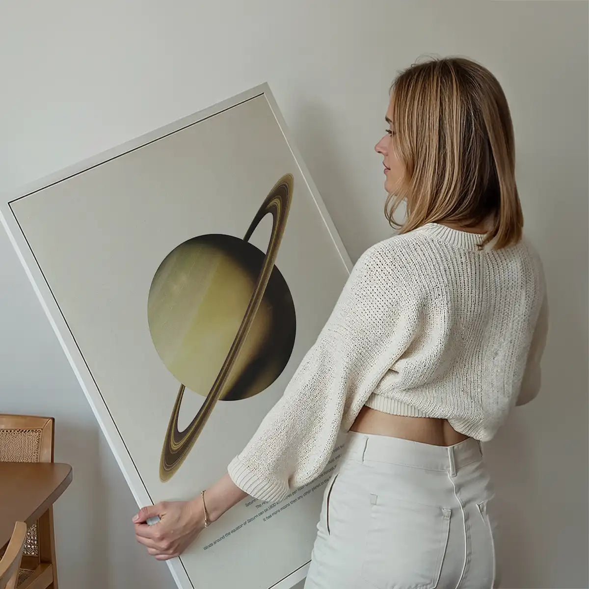 Saturn Educational Kids Planet Poster