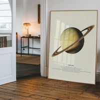 Saturn Educational Kids Planet Poster