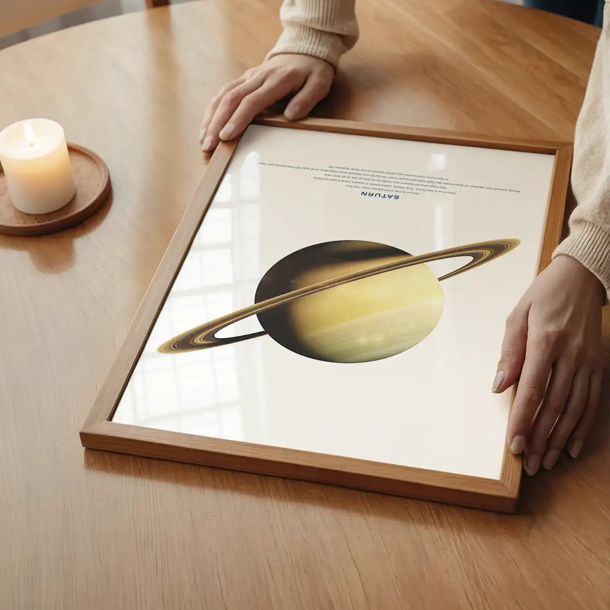 Saturn Educational Kids Planet Poster