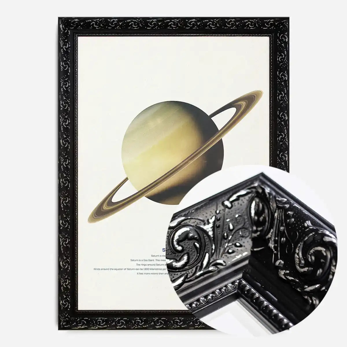 Saturn Educational Kids Planet Poster