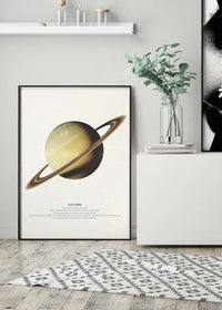 Saturn Educational Kids Planet Poster
