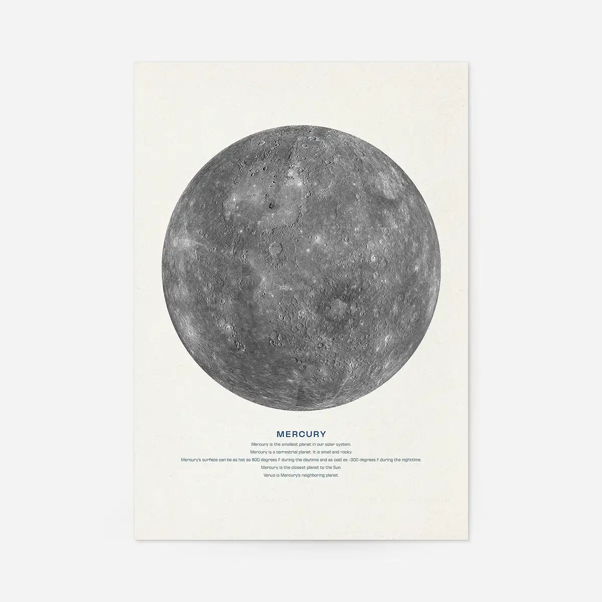 Mercury Educational Kids Planet Poster